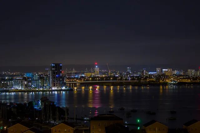 Cardiff at night / Caerdydd gyda'r nos. Cardiff event marketing proposals for Welsh Government funding and venue clusters