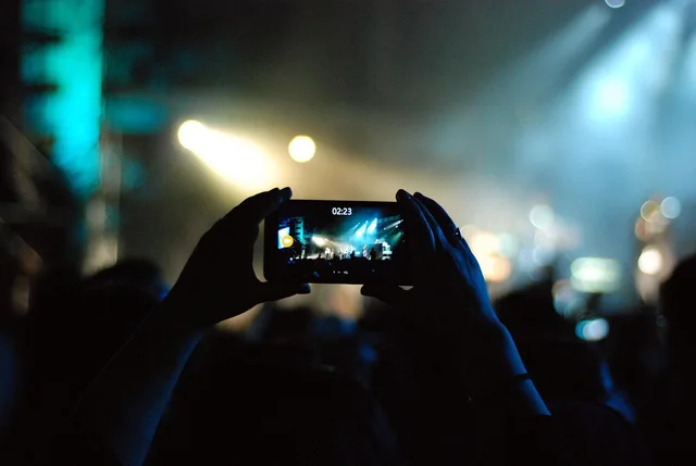 mobile phone, concert, record, video, recording, video recording, stage, festival, lights, party, people, smartphone, stage lights, audience, crowd, video, video, video, video, video. What do UK GDPR and PECR mean for event badge scanning and lead capture?